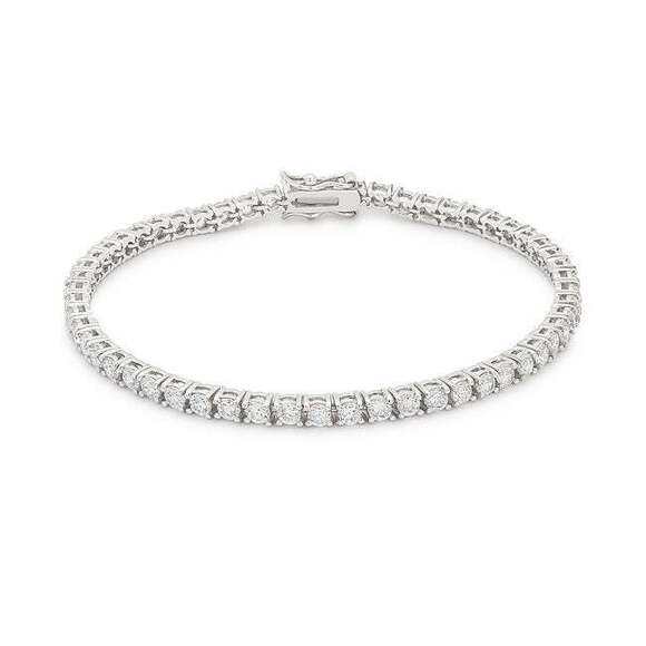5.75ct Rose Goldtone Cubic Zirconia Tennis Bracelet